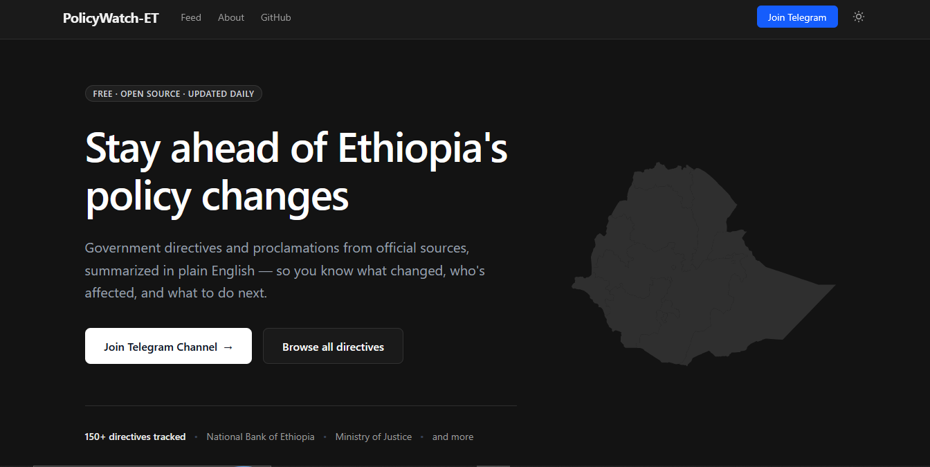 PolicyWatch-ET screenshot